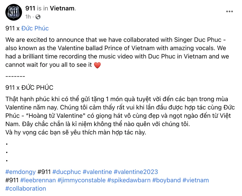 Lời chia sẻ từ Boyband 911