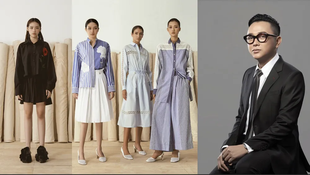 NTK Nguyễn Công Trí trình làng BST &quot;Resort 2023&quot;. Ảnh: Điện Thu Lê