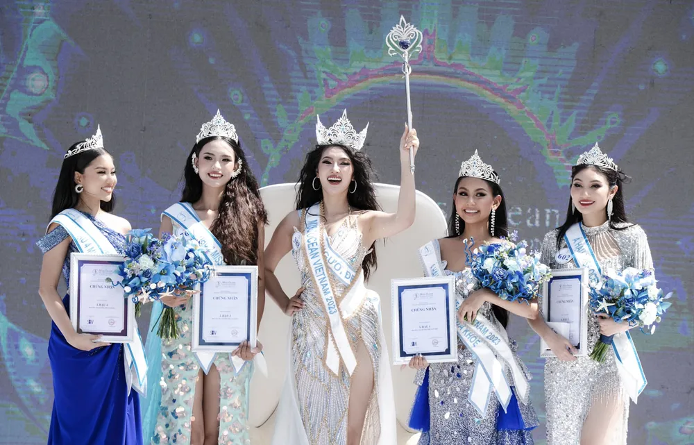 Top 5 Hoa hậu Đại dương Việt Nam. Ảnh: BTC