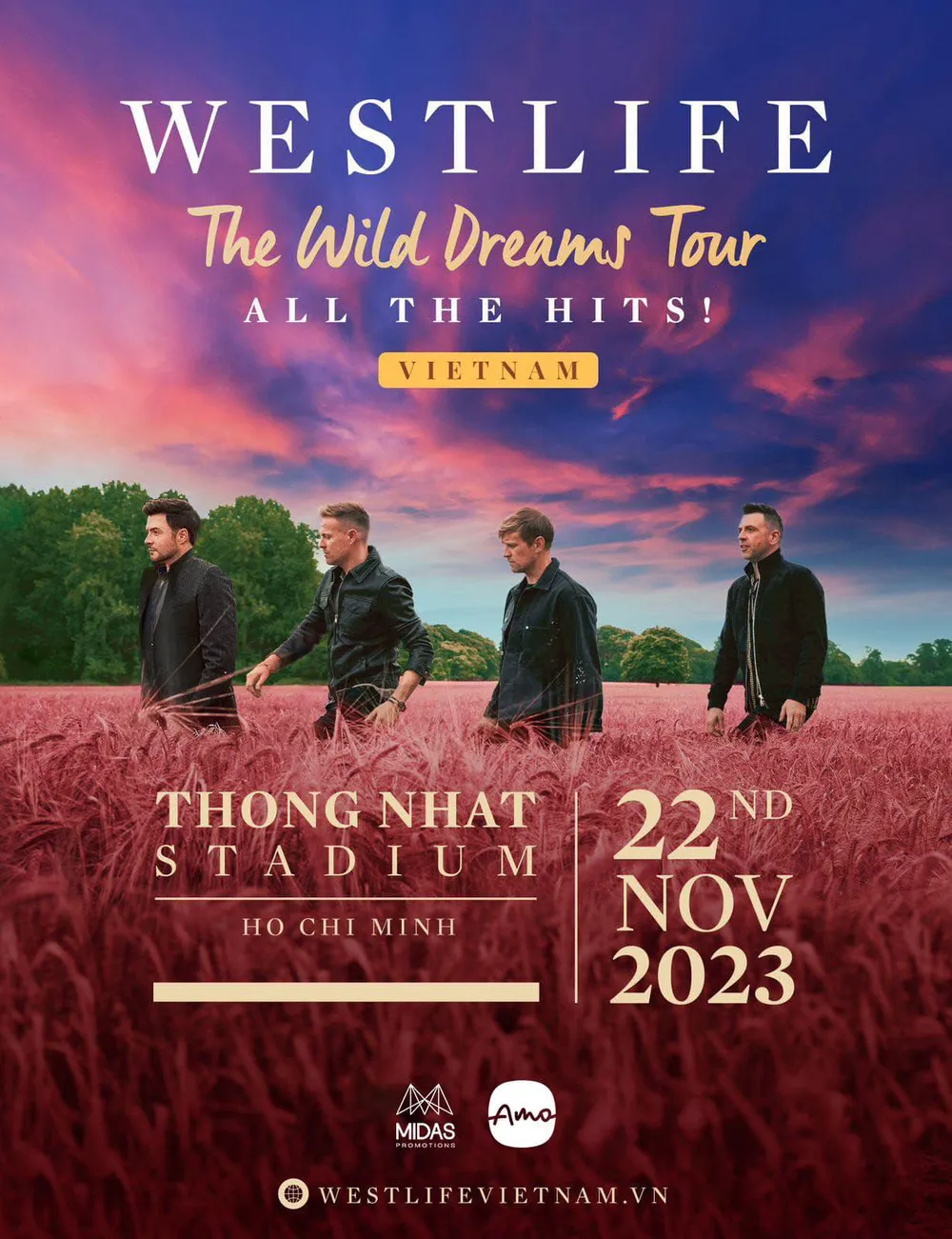 Poster đêm diễn của Westlife tại TPHCM ngày 22-11. Ảnh: Fanpage Westlife Poster đêm diễn của Westlife tại TPHCM ngày 22-11. Ảnh: Fanpage Westlife