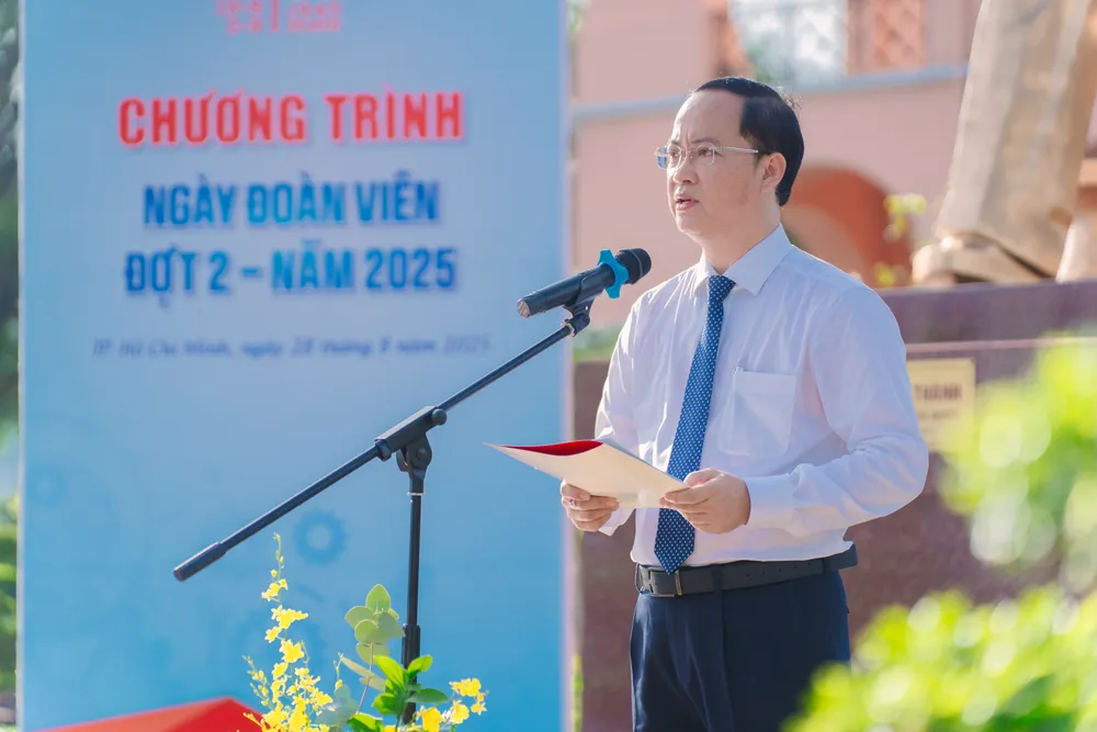 Phó Bí thư Đảng ủy các cơ quan Đảng TPHCM Nguyễn Khoa Hải phát biểu DNX02113.JPG