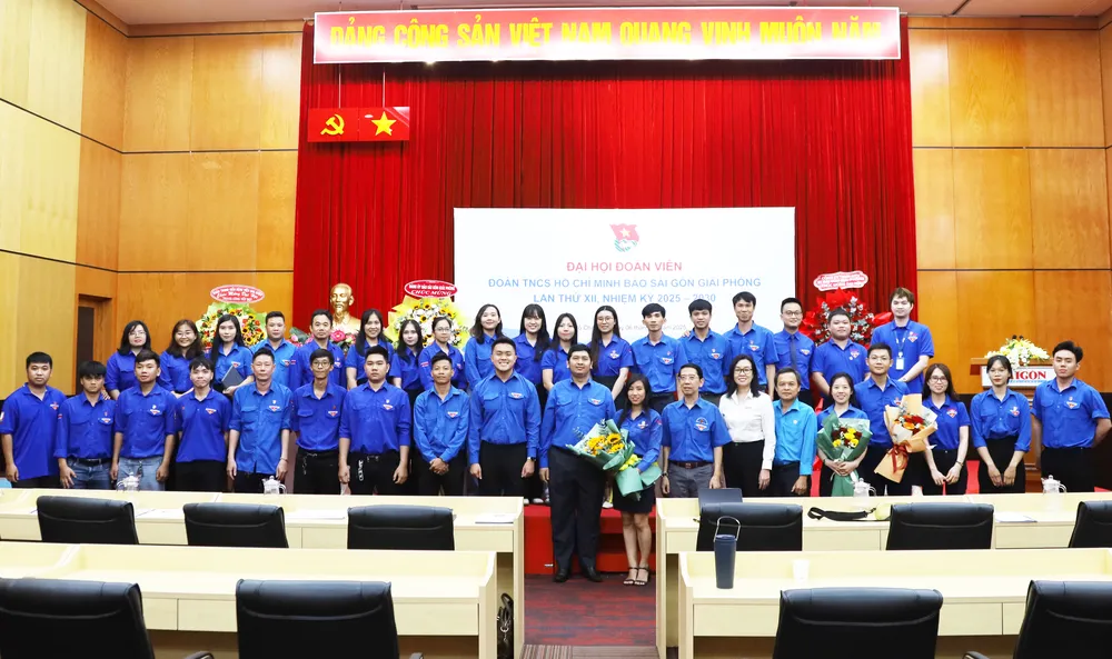 Đại hội Đoàn viên Đoàn TNCS Hồ Chí Minh Báo SGGP lần thứ XII. Ảnh: THỦY TIÊN aIMG_9581.jpg