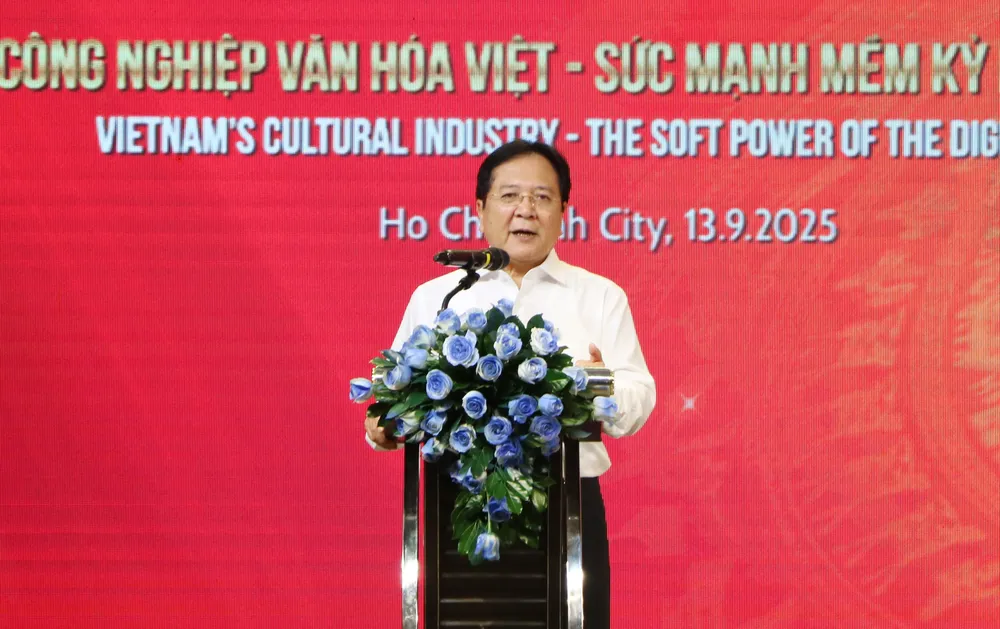 NSND Vương Duy Biên, Chủ tịch VCIDA, phát biểu tại buổi lễ aIMG_0226.jpg