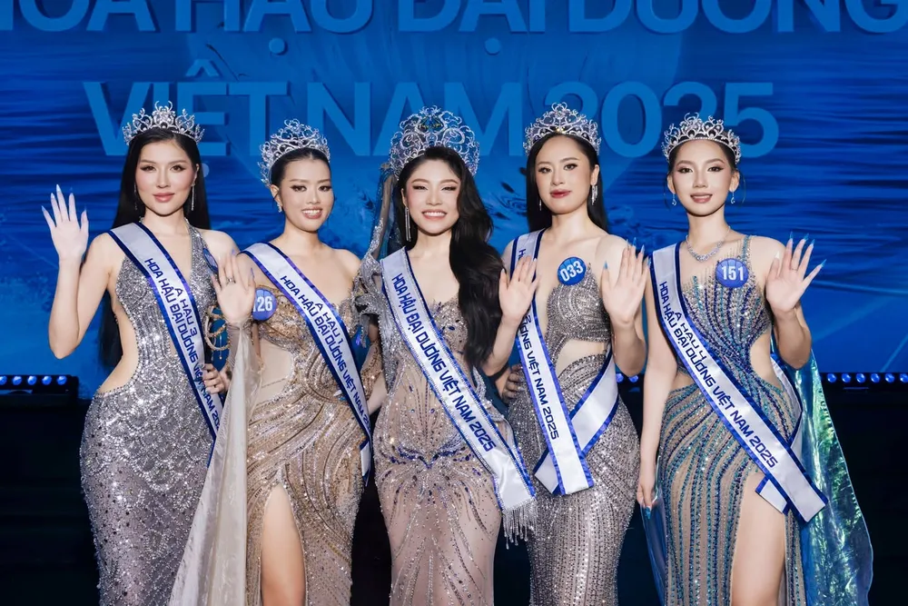 Top 5 Hoa hậu Đại dương Việt Nam 2025. Ảnh: BTC 550684259_777365831774242_3998170298400883546_n.jpg