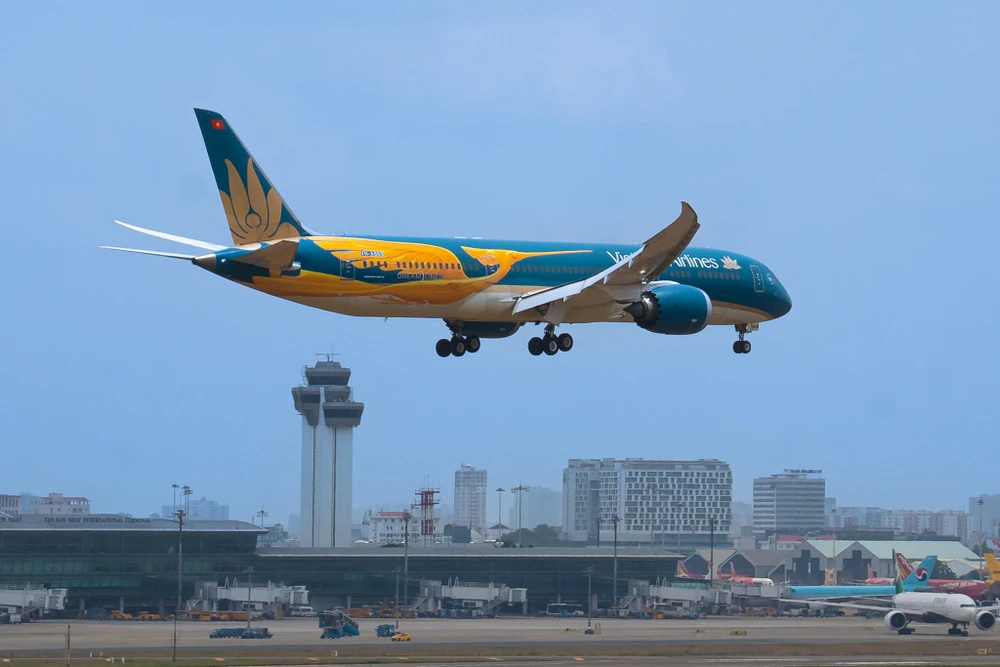 Máy bay của hãng Vietnam Airlines. Ảnh minh họa chim-lac-8129-26.jpg.jpg
