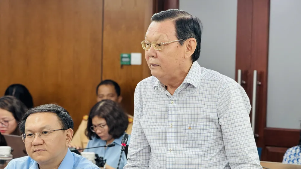 Ông Nguyễn Tấn Phong, Chủ tịch Hội Nhà báo TPHCM. Ảnh: Đình Dư 84691dc0aa181d464409.jpg