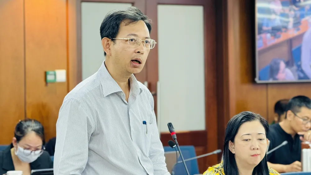 Ông Trần Việt Hà cung cấp thông tin tại họp báo chiều 24-7. Ảnh: Đình Dư 8f3b3957b5213c7f6530.jpg