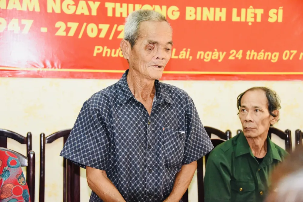 Ông Lý Văn Tăng, ngụ phường Long Phước chia sẻ niềm hạnh phúc khi nhận được sự quan tâm hỗ trợ. ec6a2638a3502a0e7341.jpg