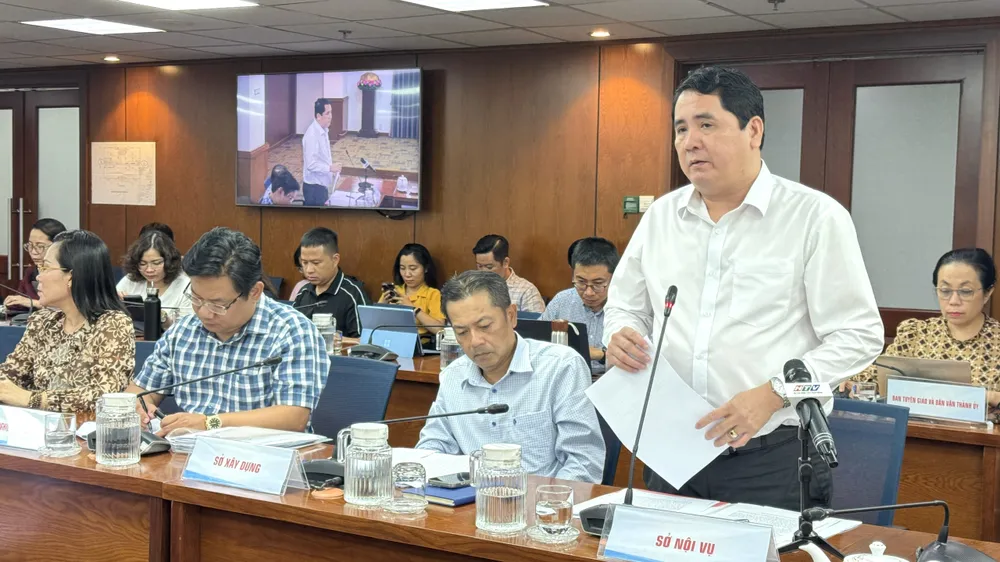 Ông Nguyễn Tấn Phong thông tin tại họp báo. Ảnh: Đình Dư cf6b6e14e6c46f9a36d5.jpg