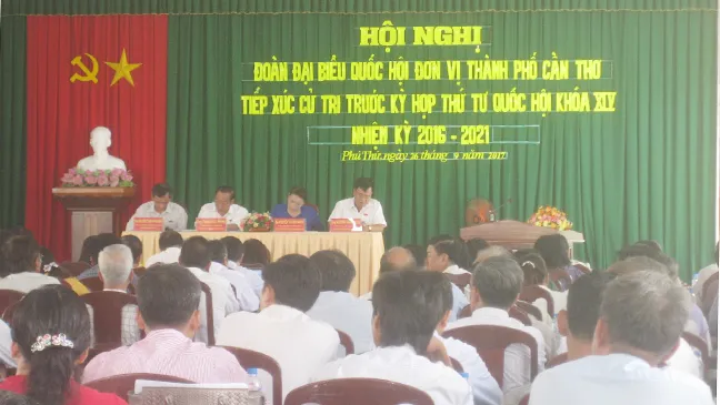 Chủ tịch Quốc hội Nguyễn Thị Kim Ngân tiếp xúc cử tri Cần Thơ ảnh 1 Chủ tịch Quốc hội Nguyễn Thị Kim Ngân tiếp xúc cử tri Cần Thơ ảnh 1