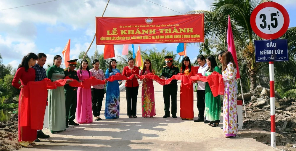 Khánh thành cầu nông thôn Kênh Lũy vào ngày 8-9