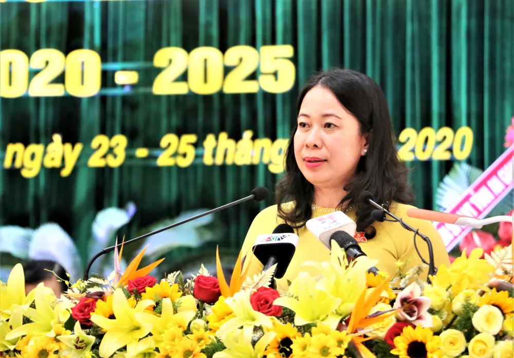 Trưởng Ban Tuyên giáo Trung ương Võ Văn Thưởng chỉ đạo Đại hội Đảng bộ tỉnh An Giang ảnh 2 Trưởng Ban Tuyên giáo Trung ương Võ Văn Thưởng chỉ đạo Đại hội Đảng bộ tỉnh An Giang ảnh 2