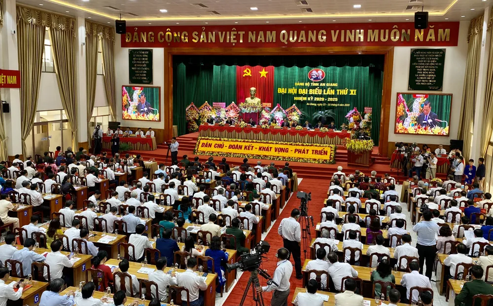 Trưởng Ban Tuyên giáo Trung ương Võ Văn Thưởng chỉ đạo Đại hội Đảng bộ tỉnh An Giang ảnh 1 Trưởng Ban Tuyên giáo Trung ương Võ Văn Thưởng chỉ đạo Đại hội Đảng bộ tỉnh An Giang ảnh 1