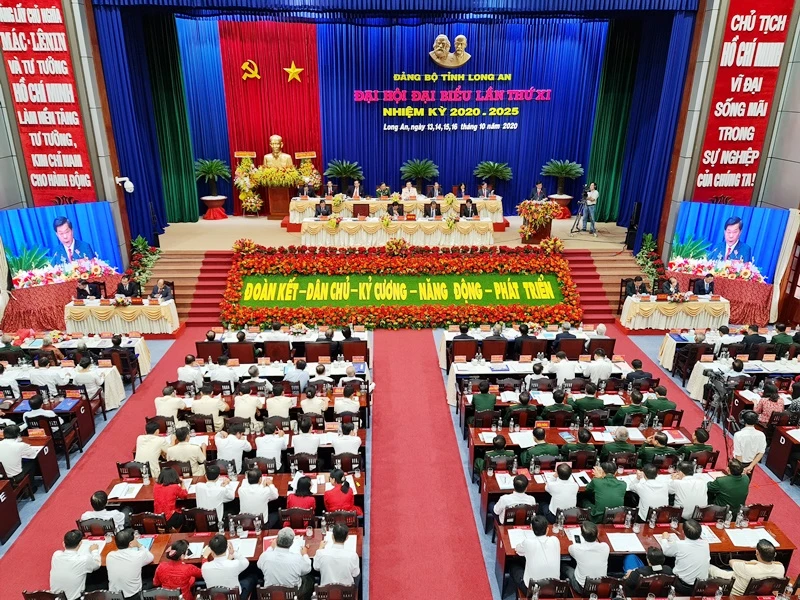 Khai mạc Đại hội đại biểu Đảng bộ tỉnh Long An lần thứ XI ảnh 1 Khai mạc Đại hội đại biểu Đảng bộ tỉnh Long An lần thứ XI ảnh 1