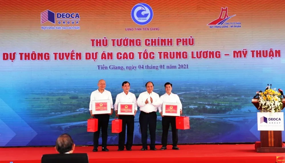 Cao tốc Trung Lương – Mỹ Thuận chính thức thông tuyến kỹ thuật ảnh 2 Cao tốc Trung Lương – Mỹ Thuận chính thức thông tuyến kỹ thuật ảnh 2