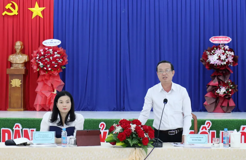Phó Chủ tịch UBND TPHCM Bùi Minh Thạnh phát biểu chỉ đạo tại buổi làm việc a thạnh tp.jpg