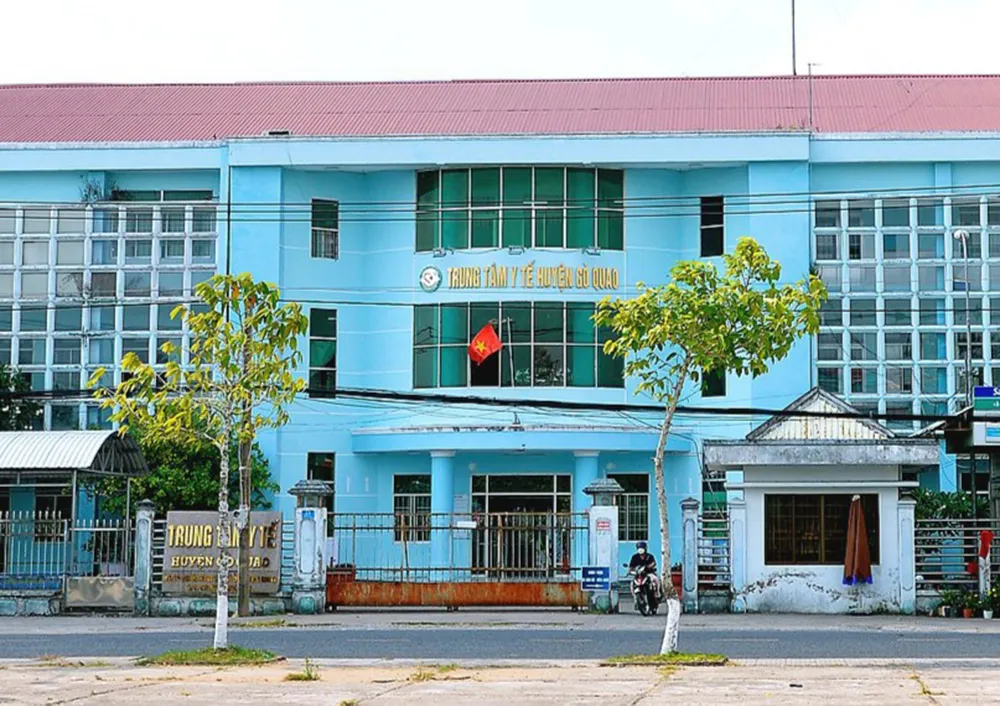 Trụ sở Trung tâm Y tế huyện Gò Quao (tỉnh Kiên Giang). Ảnh: CTV