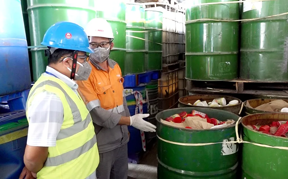 Nhà máy xi măng INSEE Hòn Chông là nơi duy nhất có quy trình tiêu hủy hóa chất độc hại đảm bảo an toàn tại ĐBSCL. Ảnh: CTV Nhà máy xi măng INSEE Hòn Chông là nơi duy nhất có quy trình tiêu hủy hóa chất độc hại đảm bảo an toàn tại ĐBSCL. Ảnh: CTV