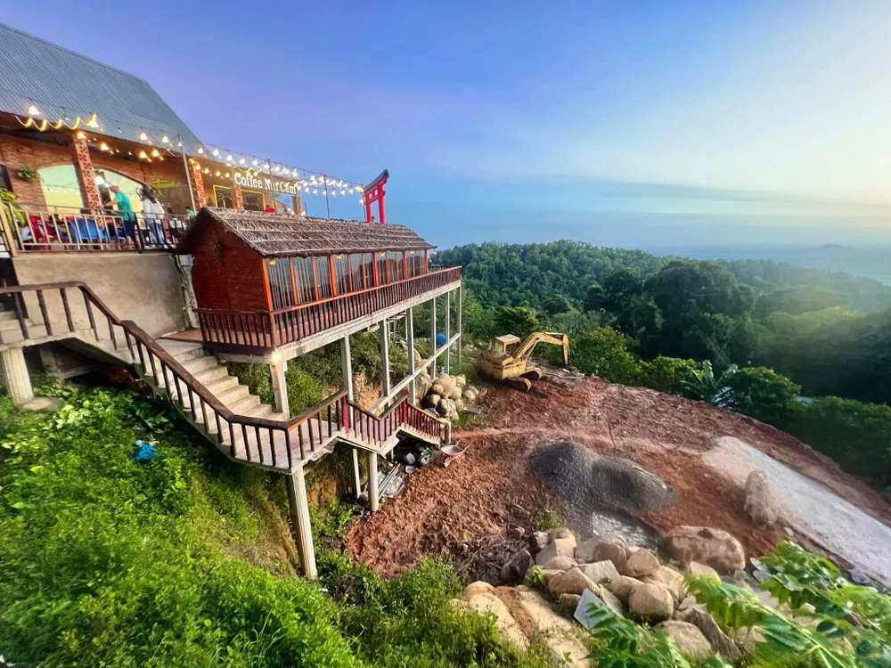 Một khu homestay trên Núi Cấm. Ảnh: CTV Một khu homestay trên Núi Cấm. Ảnh: CTV