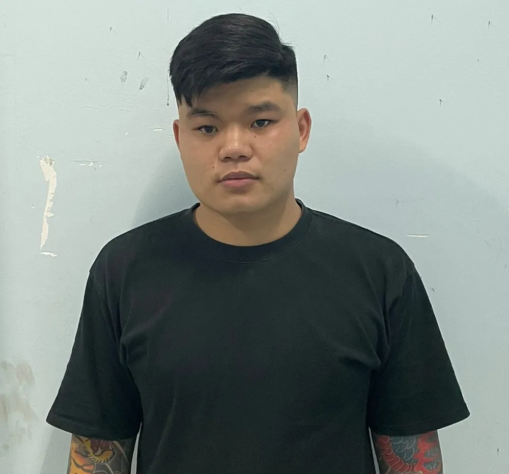 Nguyễn Văn Hoàng tại cơ quan công an. Ảnh: CTV Nguyễn Văn Hoàng tại cơ quan công an. Ảnh: CTV