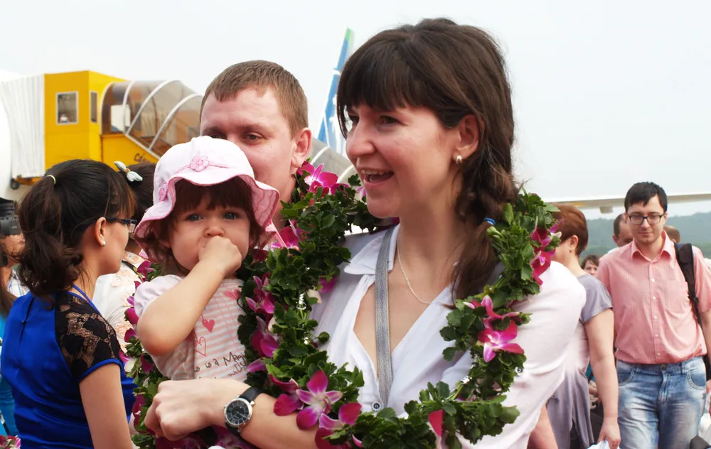 Du khách quốc tế tới đảo Phú Quốc – trung tâm du lịch và phát triển kinh tế hướng biển của Kiên Giang và cả nước. Ảnh: QUỐC BÌNH Du khách quốc tế tới đảo Phú Quốc – trung tâm du lịch và phát triển kinh tế hướng biển của Kiên Giang và cả nước. Ảnh: QUỐC BÌNH