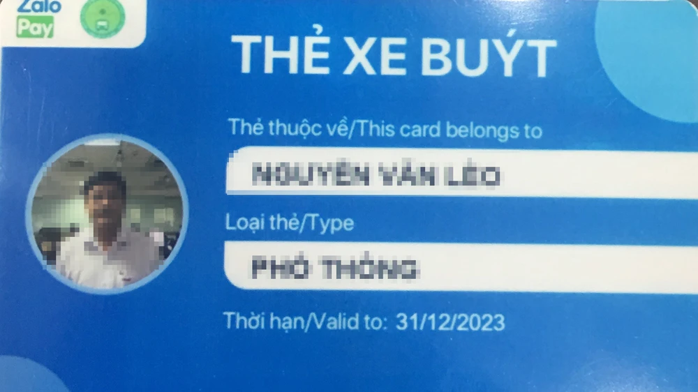 Thẻ thanh toán vé xe buýt điện tử