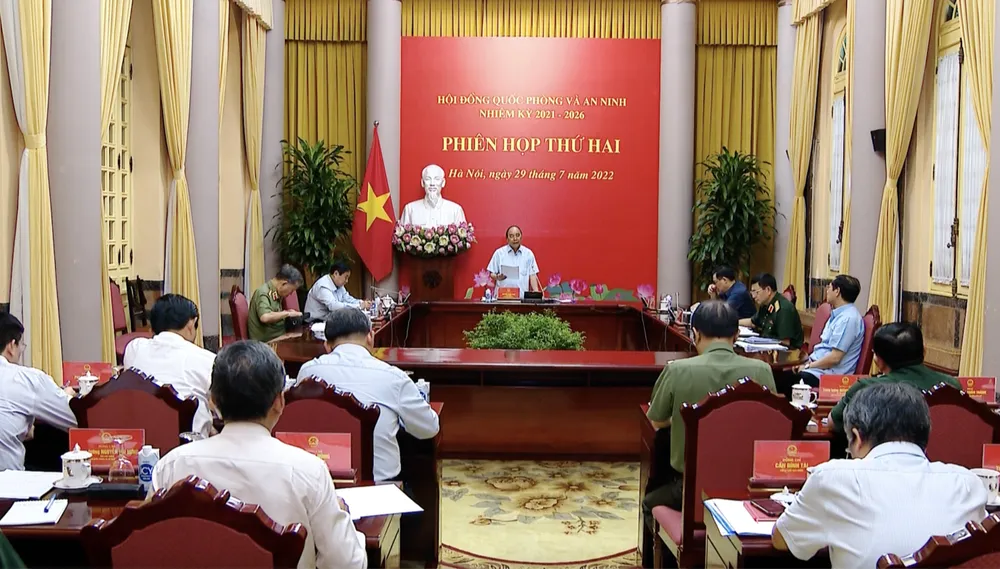 Chủ tịch nước Nguyễn Xuân Phúc chủ trì Phiên họp thứ hai Hội đồng Quốc phòng và An ninh ảnh 1 Chủ tịch nước Nguyễn Xuân Phúc chủ trì Phiên họp thứ hai Hội đồng Quốc phòng và An ninh ảnh 1