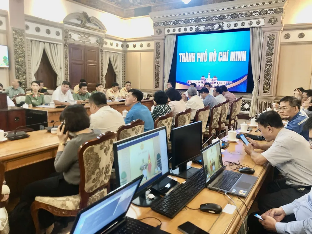 Quang cảnh hội nghị tại điểm cầu TPHCM. Ảnh: QUỐC HÙNG Quang cảnh hội nghị tại điểm cầu TPHCM. Ảnh: QUỐC HÙNG