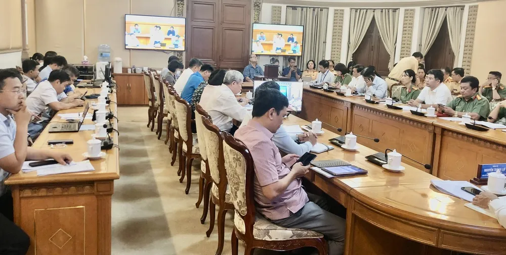 Quang cảnh hội nghị trực tuyến. Ảnh: QUỐC HÙNG Quang cảnh hội nghị trực tuyến. Ảnh: QUỐC HÙNG