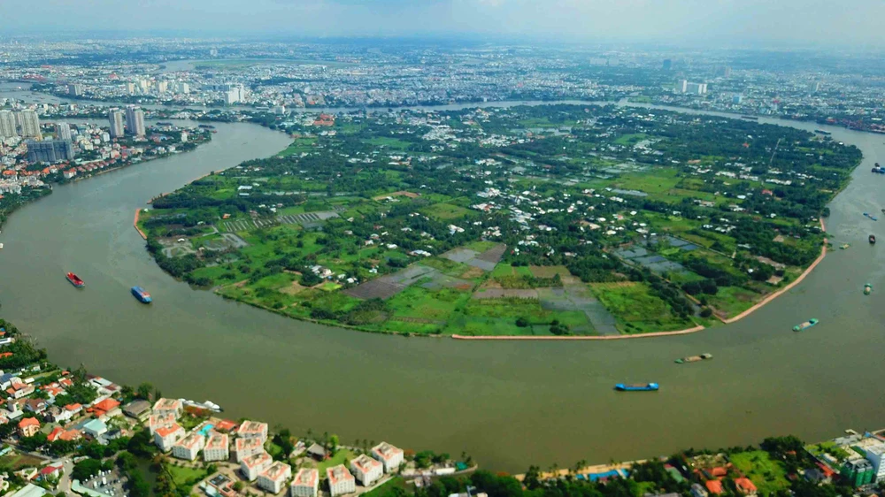 Bán đảo Thanh Đa quy hoạch thành khu đô thị sinh thái, bền vững và hiện đại. Ảnh: QUỐC HÙNG