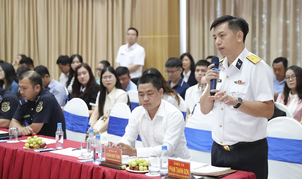 Hội thảo tối ưu hóa chuỗi cung ứng giao nhận trực tiếp tại cảng Tân Cảng Hiệp Phước. Ảnh: QUỐC HÙNG A3.jpg