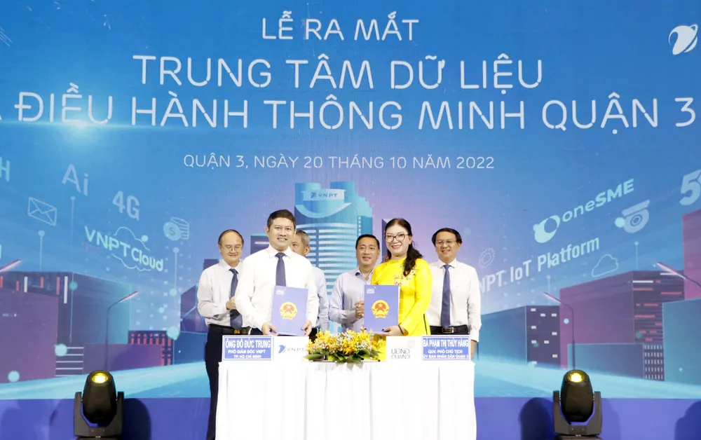 Quận 3 ra mắt trung tâm dữ liệu và điều hành thông minh ảnh 1