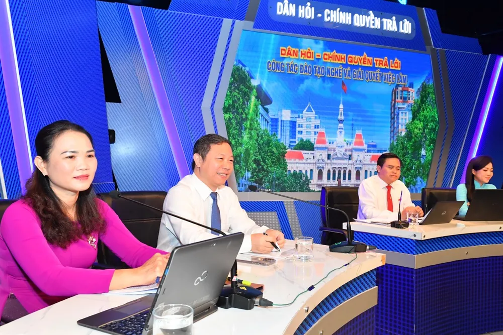 Phó Giám đốc Sở LĐTB-XH TPHCM Huỳnh Lê Như Trang thông tin tại chương trình. Ảnh: VIỆT DŨNG Phó Giám đốc Sở LĐTB-XH TPHCM Huỳnh Lê Như Trang thông tin tại chương trình. Ảnh: VIỆT DŨNG