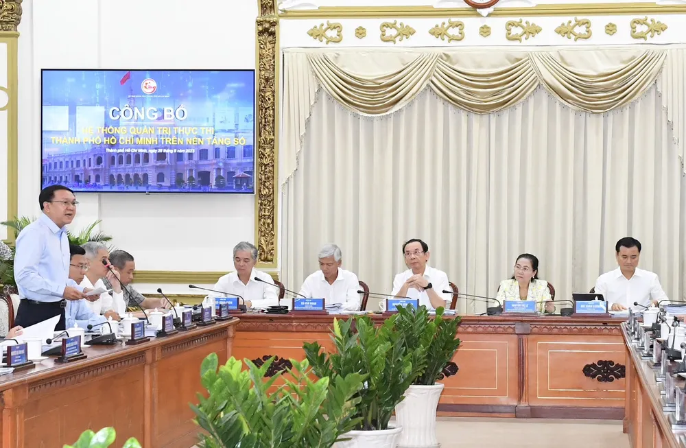TPHCM công bố hệ thống quản trị thực thi trên nền tảng số ảnh 1 TPHCM công bố hệ thống quản trị thực thi trên nền tảng số ảnh 1