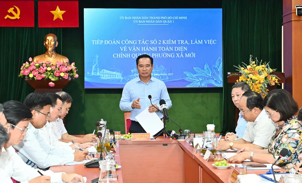 Đồng chí Nguyễn Văn Được phát biểu tại buổi làm việc. Ảnh: VIỆT DŨNG z6721270493398_1734f9d786d5dd32bce3e18cca83ec98.jpg