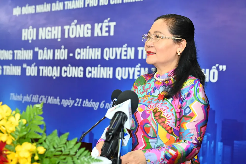 Đồng chí Nguyễn Thị Lệ phát biểu tại hội nghị. Ảnh: VIỆT DŨNG z6728183246527_954068e323c5028fd9cd23e8c119b154.jpg
