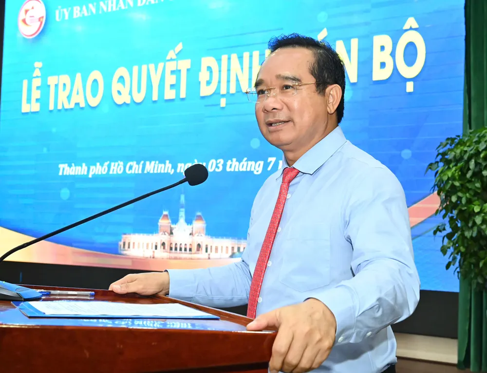 Đồng chí Nguyễn Văn Được phát biểu giao nhiệm vụ. Ảnh: VIỆT DŨNG z6766366276079_b4b8409946c6241a0bae073d4d12fa81.jpg