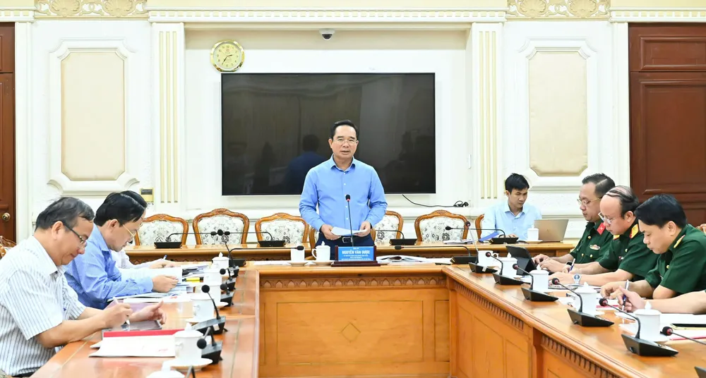 Đồng chí Nguyễn Văn Được phát biểu. Ảnh: VIỆT DŨNG z6859597142526_da824d4169d7baf847b37eef2b07a752.jpg