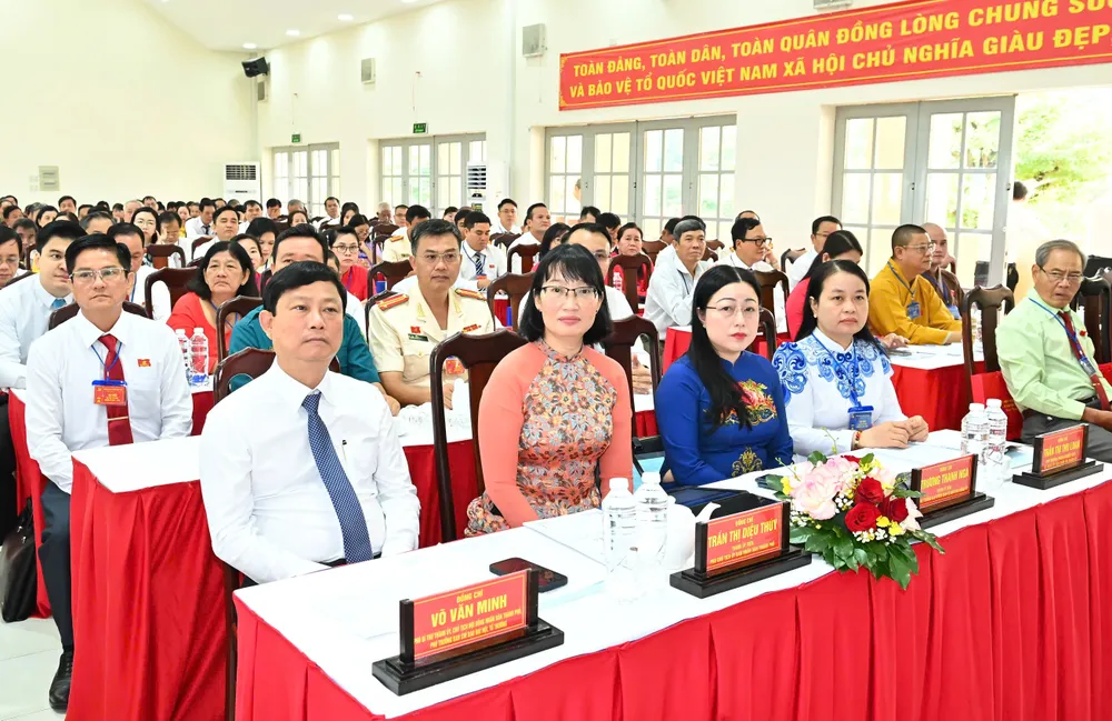 Đại biểu dự đại hội. Ảnh: VIỆT DŨNG z6918466709245_68ae4795de7e76da2548c07fcffe9901.jpg