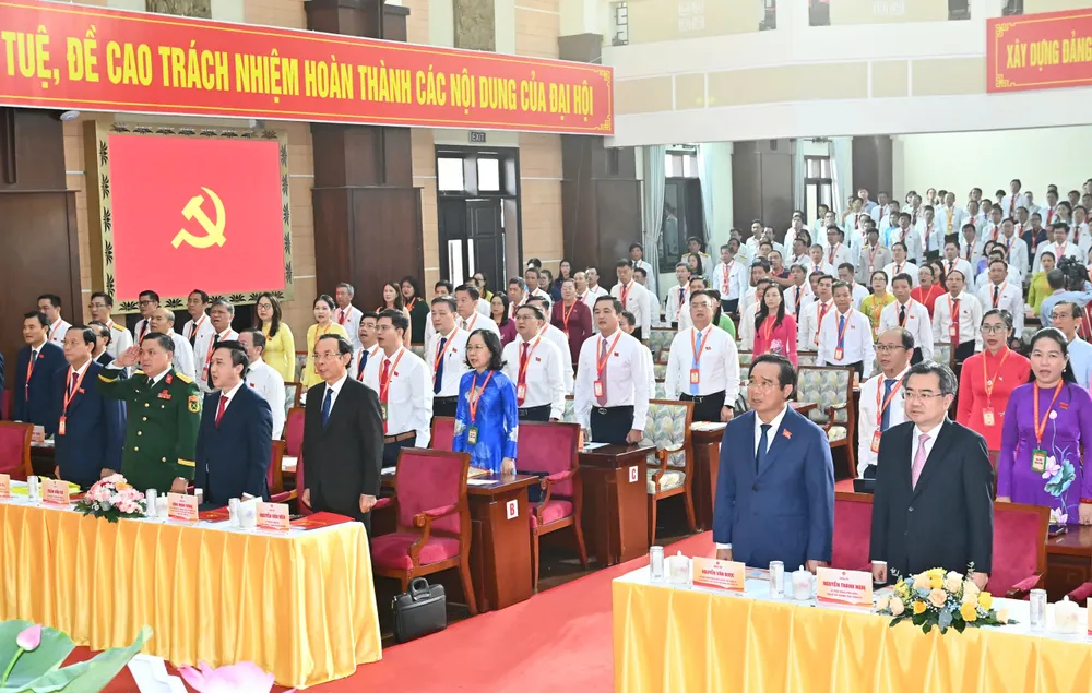 Đại biểu dự đại hội. Ảnh: VIỆT DŨNG z6936670376156_73df8ae71953f3093731887fc1df464c.jpg