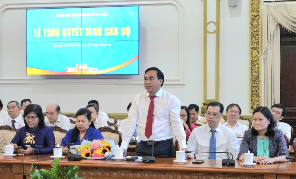 Trưởng Ban Quản lý Khu Nông nghiệp Công nghệ cao TPHCM Phạm Đình Dũng phát biểu nhận nhiệm vụ IMG_20250908_104826.jpg