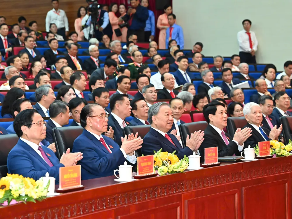 Tổng Bí thư Tô Lâm cùng lãnh đạo Đảng, Nhà nước dự đại hội 2.jpg