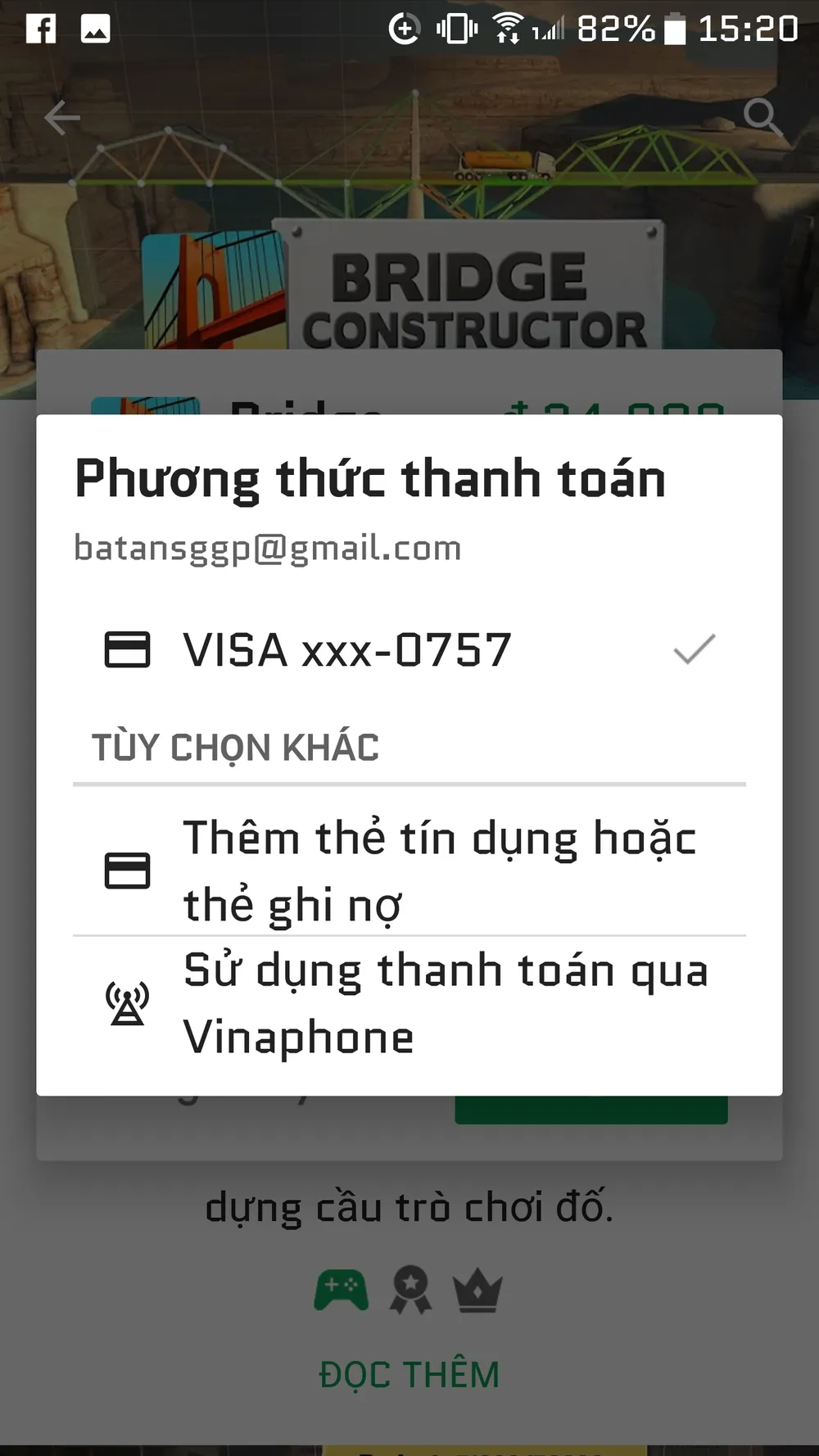 Dùng tài khoản di động VinaPhone mua ứng dụng trên Google Play ảnh 2