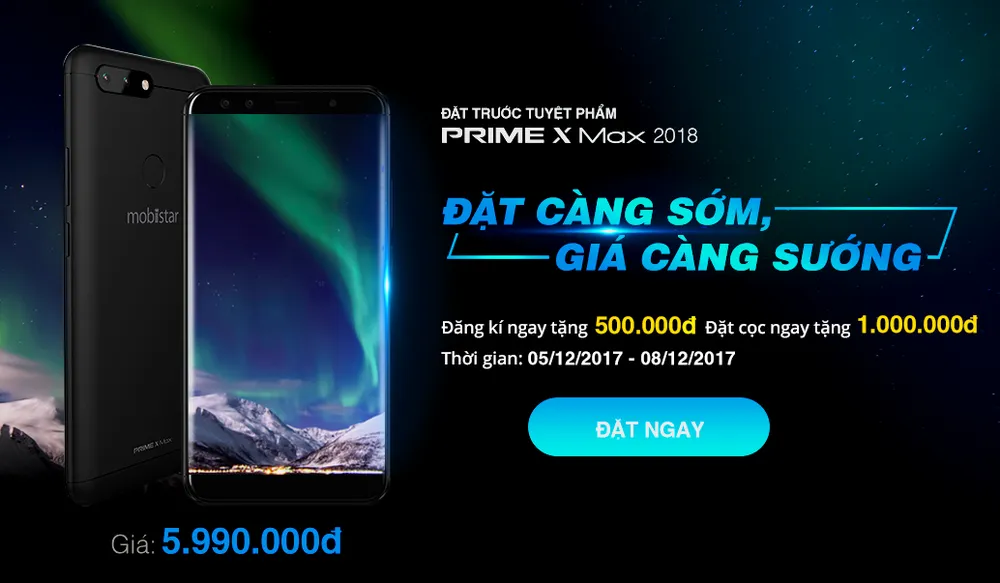 Mobiistar đã cho đặt hàng Prime X max ảnh 1