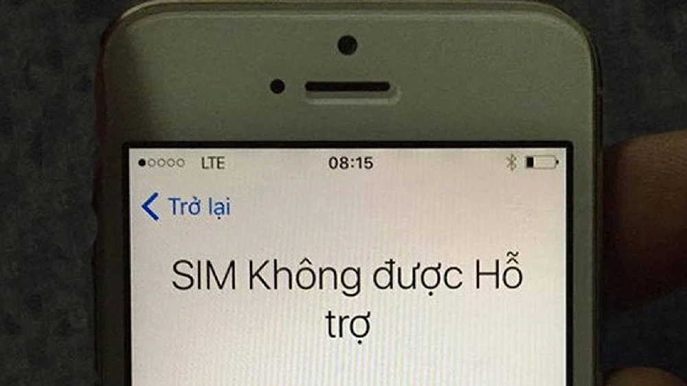 Sim ghép V2 đã không còn được hỗ trợ khi lắp vào thiết bị mới