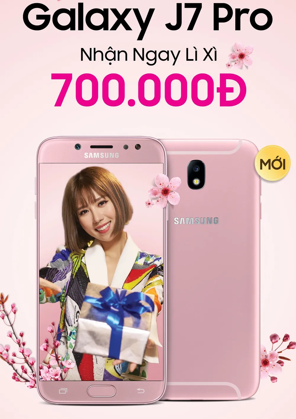 Galaxy J7 Pro màu hồng cho phái nữ ảnh 1