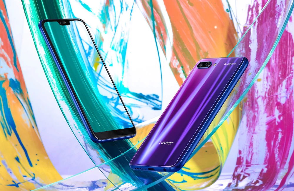 Honor 10 có thiết kế bóng bẩy