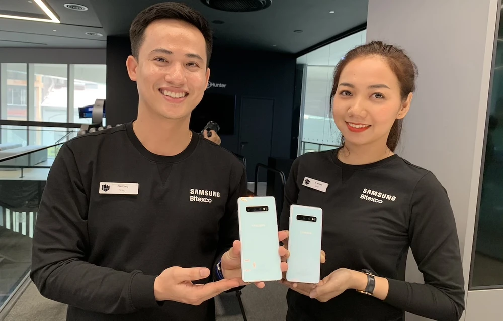 Những chiếc Galaxy S10 có mặt tại Việt Nam trong sự kiện giới thiệu của SamSung Việt Nam