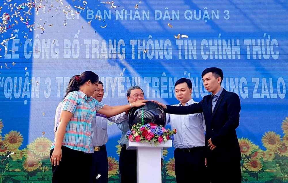 Quận 3 chính thức ứng dụng Zalo vào hành chính công