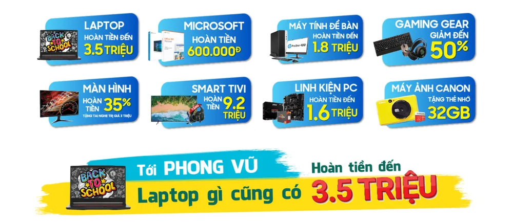 Chương trình khuyến mãi nhân dịp “Back To School”  2019 tại Phong Vũ ảnh 1